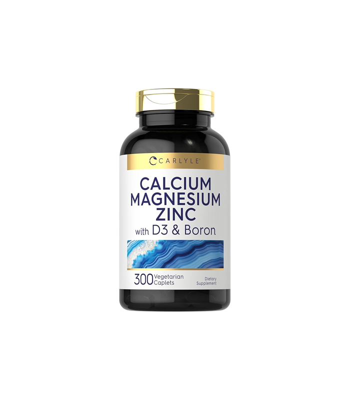 Carlyle Calcium Magnesium Zinc With D3 and Boron 300 Vegetarian Capsules