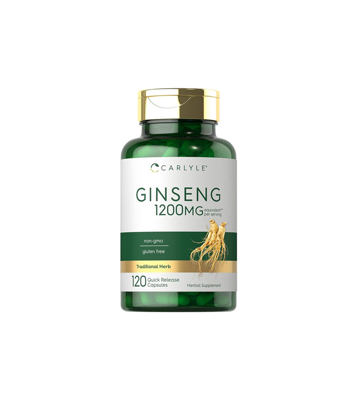 Carlyle Ginseng Extract Supplement 1200mg 120 Capsules