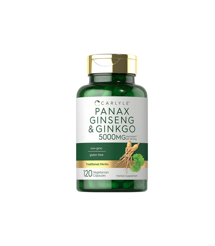 Carlyle-Panax-Ginseng-&-Ginkgo-5000-Mg-120-Capsules Carlyle Panax Ginseng & Ginkgo 5000 Mg 120 Capsules