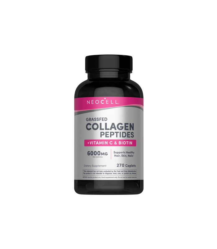NEOCELL Grassfed Collagen Peptides + Vitamin C - 6000mg - 270 Tablets