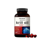 NatureBell Antarctic Krill Oil 1000mg Supplement, 240 Softgels