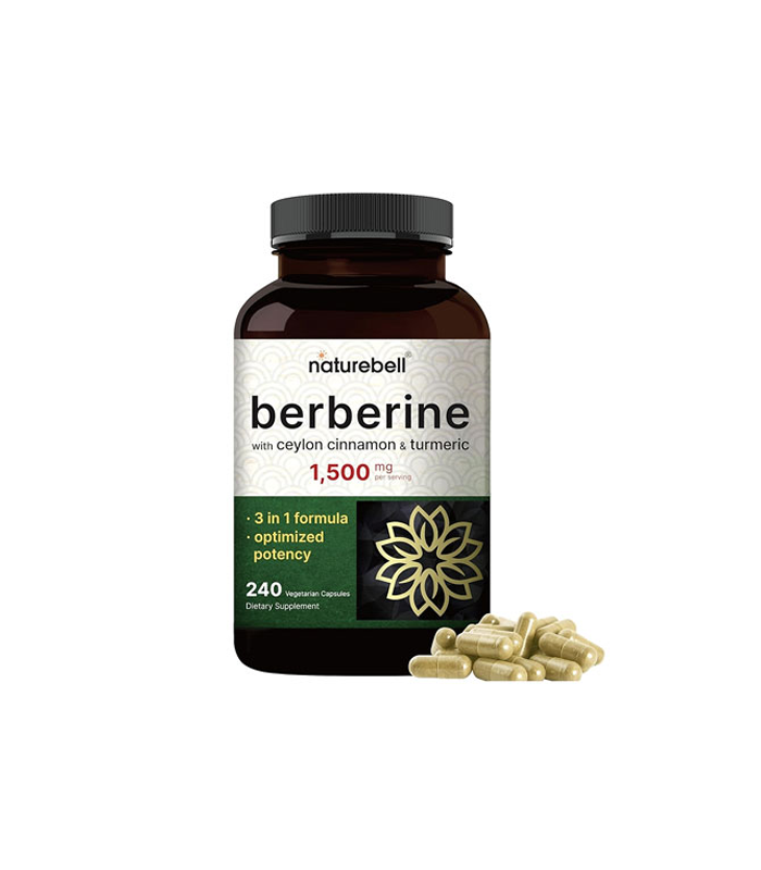 NatureBell Berberine Supplement 1500mg – 240 Veggie Capsules