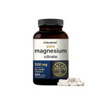 NatureBell Pure Magnesium Citrate 500mg – 240 Capsule