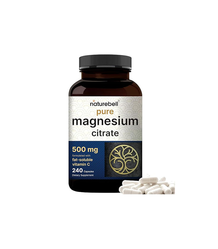 NatureBell Pure Magnesium Citrate 500mg – 240 Capsule