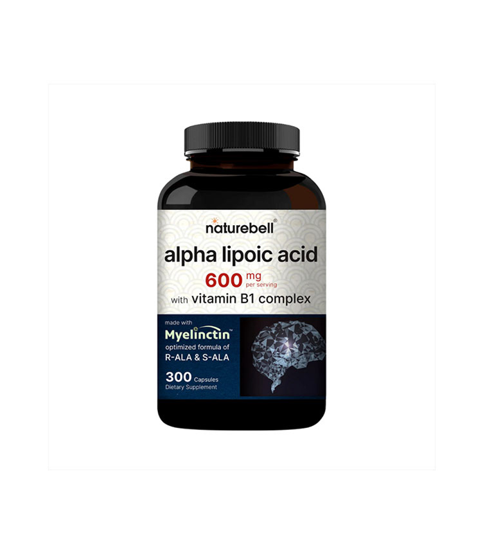Naturebell Alpha Lipoic Acid 600mg Vitamin B1 Complex 300 Capsules