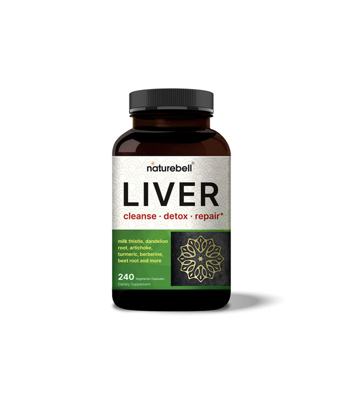 Naturebell Liver Cleanse Detox & Repair Supplement, 240 Veggie Capsules