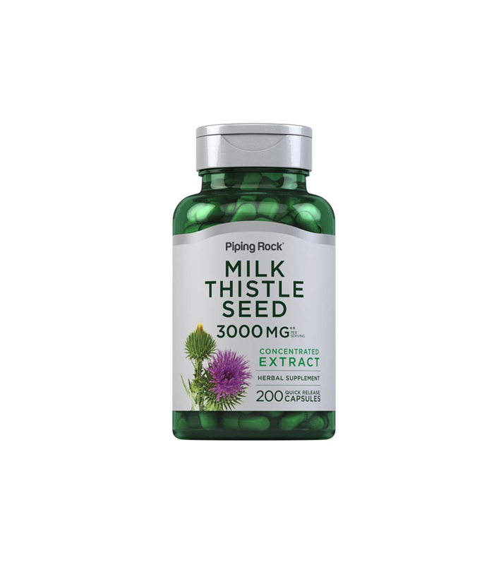 PipingRock-Milk-Thistle-Supplement-3000mg-200-Capsules PipingRock Milk Thistle Supplement 3000mg 200 Capsules