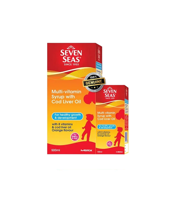 Seven Seas Multivitamin Syrup With Cod Liver Oil 500ml+100ml
