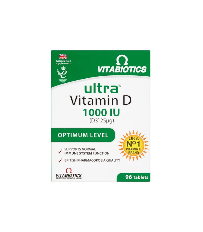 Vitabiotics Ultra Vitamin D 1000IU Optimum Level – 96 Tablets