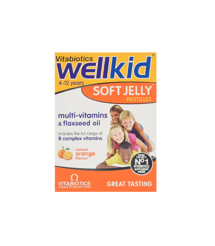 Vitabiotics WellKid Soft Jelly Natural Orange Flavour 30 Pastilles