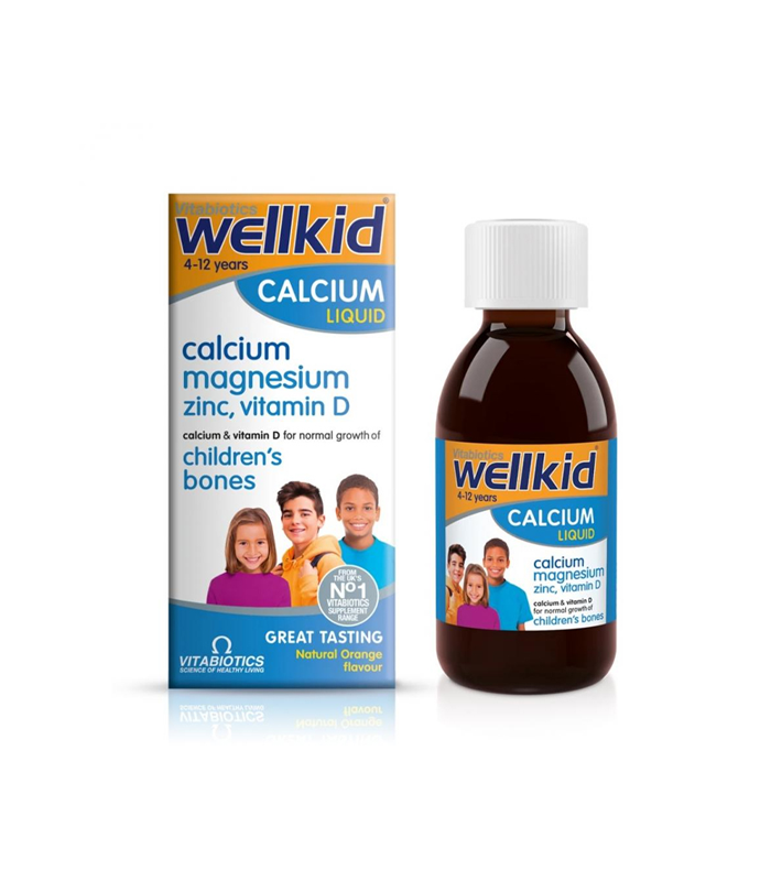 Vitabiotics Wellkid Calcium Magnesium Zinc & Vitamin D Liquid 150ml