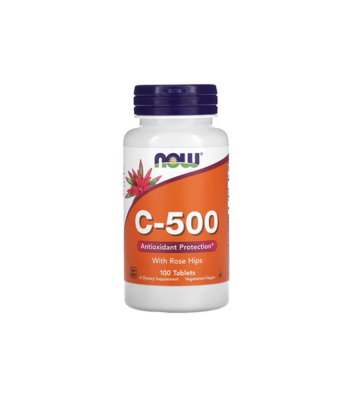 NOW Foods Supplements, Vitamin C-500 with Rose Hips, 100 Tablets