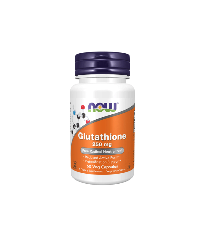 NOW Glutathione 250 mg Free Radical Neutralizer 60 Capsules