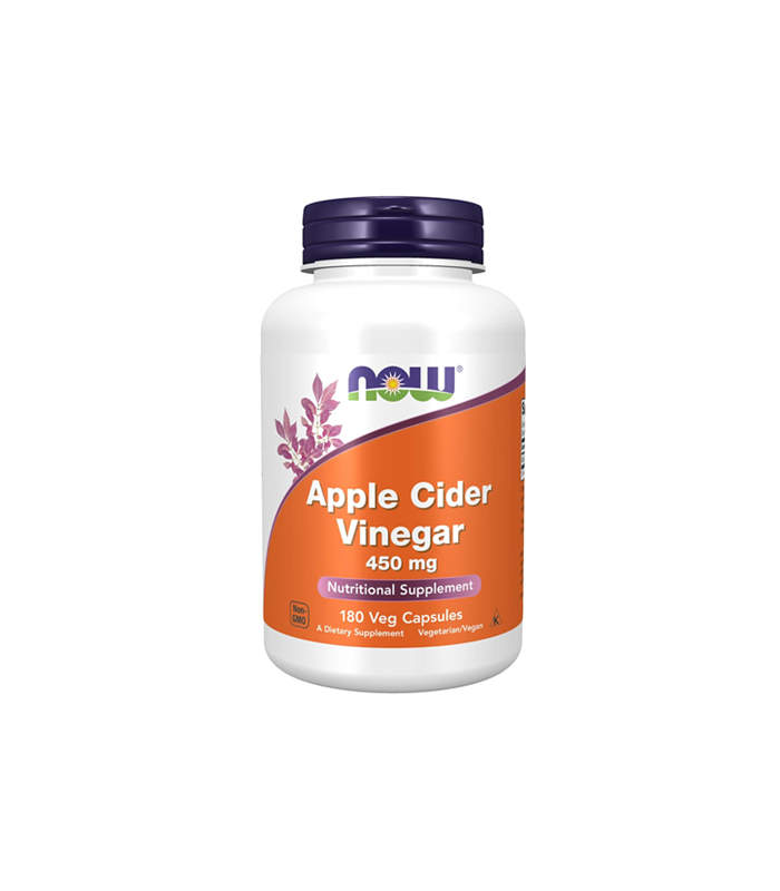 Now Apple Cider Vinegar 450mg Nutritional Supplement 180 Capsule