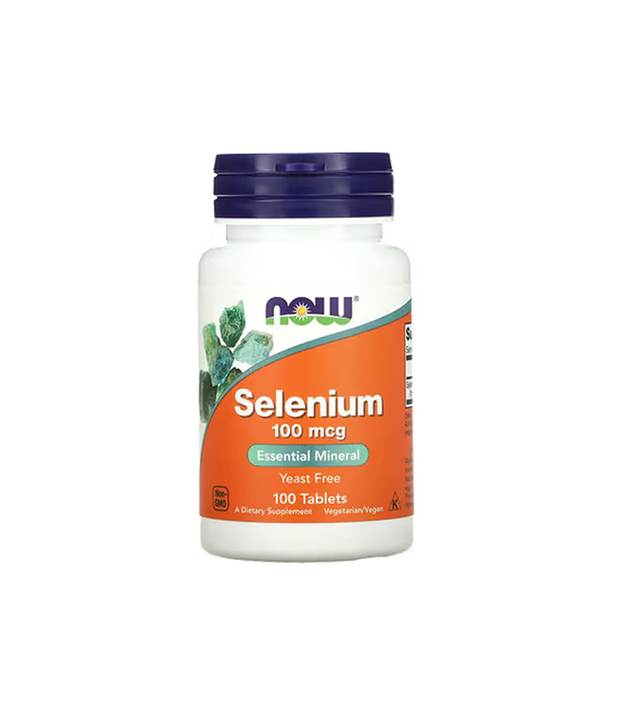 Now Foods Selenium with Essential Mineral 100mcg 100 Tablets