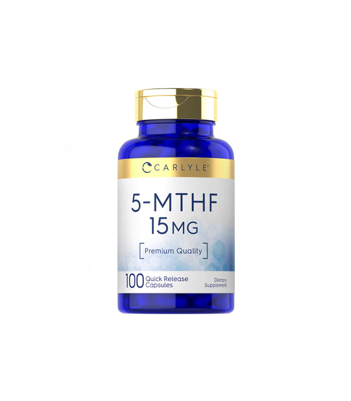 Carlyle-5-MTHF-15mg-Methylated-Folate-(100-Capsules) Carlyle 5-MTHF 15mg Methylated Folate (100 Capsules)