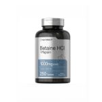 Horbaach Betaine HCl + Pepsin 1000mg with Ginger (250 Tablets)