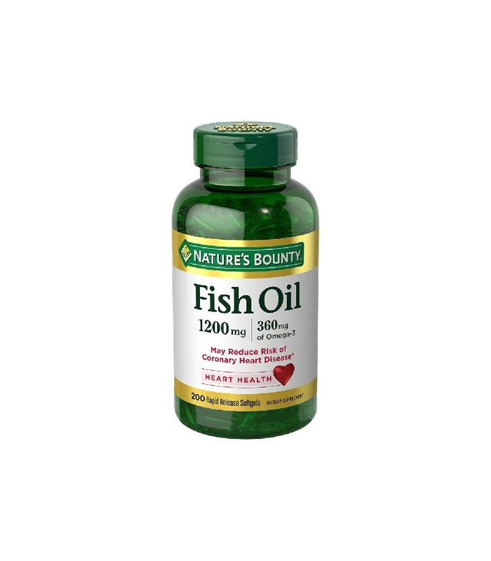 Nature's Bounty Fish Oil 1200mg Omega-3 (200 Rapid Release Softgels)