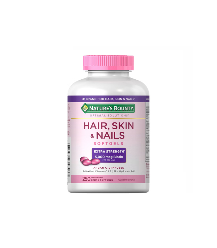 Nature’s Bounty Hair, Skin & Nails Advanced Biotin 5000mcg (250 Softgels)