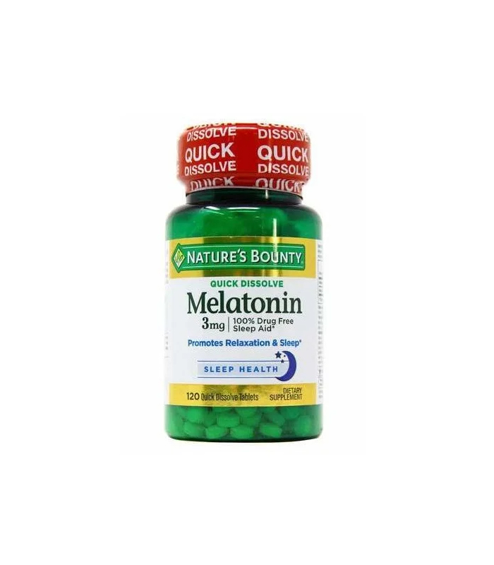 Nature's Bounty Melatonin 3mg Quick Dissolve (120 Tablets)