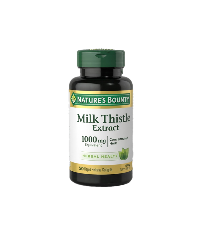 Nature's Bounty Milk Thistle 1000mg Extract (50 Softgels)