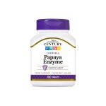 21st Century Chewable Papaya Enzyme Digestive Support Supplement - 100 Tablets