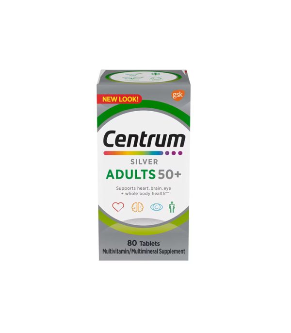 Centrum Silver Adults 50+ Multivitamin (80 Tablets)