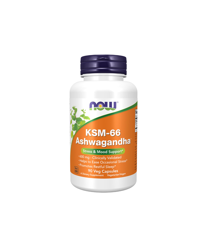 NOW-KSM-66-Ashwagandha-600mg-(90-Veg-Capsules) NOW KSM-66 Ashwagandha 600mg (90 Veg Capsules)