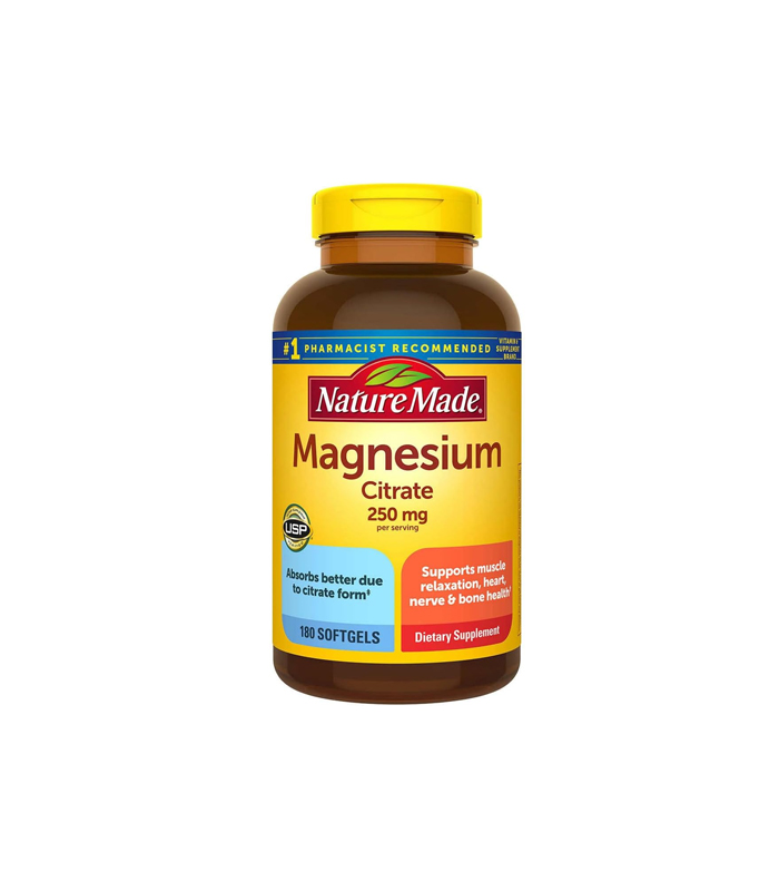 Nature Made High Absorption Magnesium Citrate 250mg (180 Softgels)