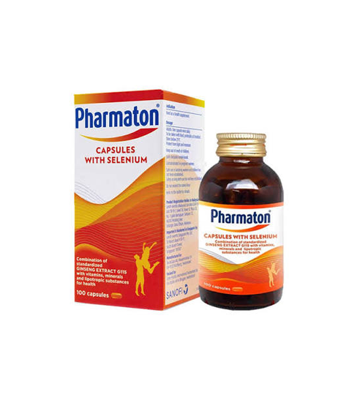 Pharmaton-Capsules-with-Selenium---Standardized-Ginseng-Extract-G115-(100-Capsules) Pharmaton Capsules with Selenium - Standardized Ginseng Extract G115 (100 Capsules)