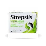 Strepsils Citrus Lemon Sugar Free Sore Throat Lozenges - 16 Lozenges