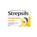 Strepsils Honey & Lemon Sore Throat Lozenges (24 Count)